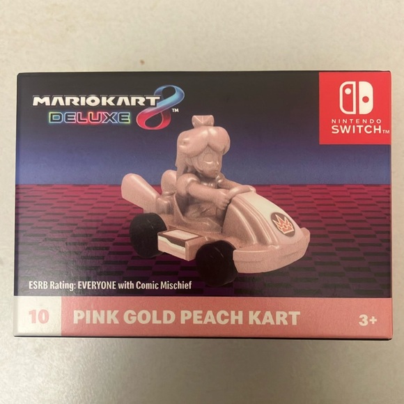 McDonald’s Mario Kart 8 Deluxe Pink Gold Peach Kart 2024 - Picture 1 of 5